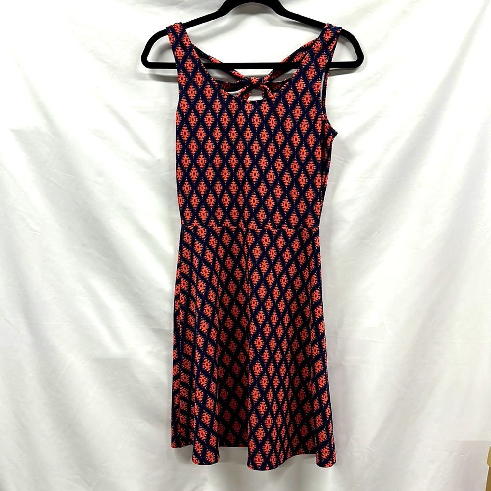 Maurice’s Size Small Blue and Orange Sleeveless Summer Dress